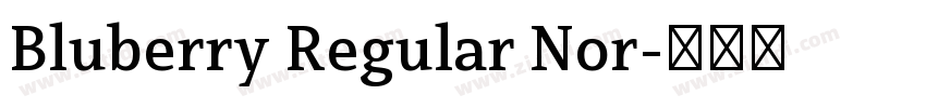 Bluberry Regular Nor字体转换